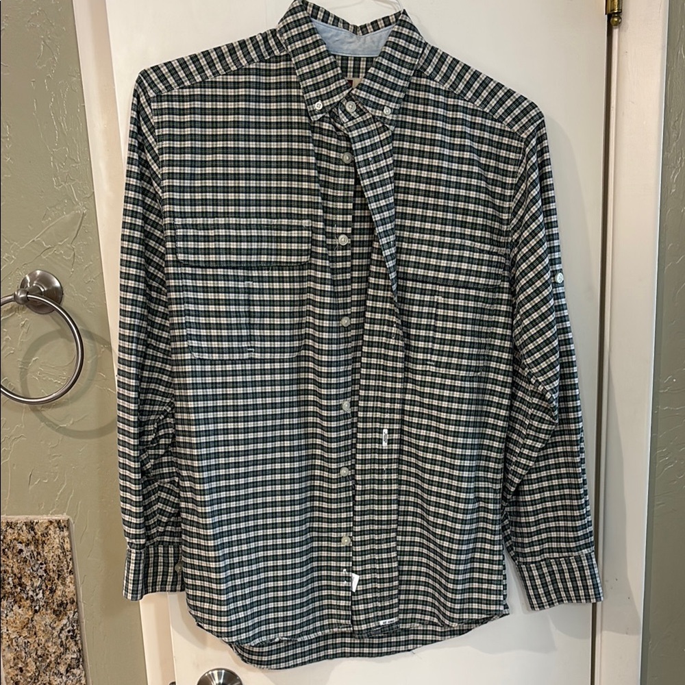 Woolrich Men's Green Plaid Shirt